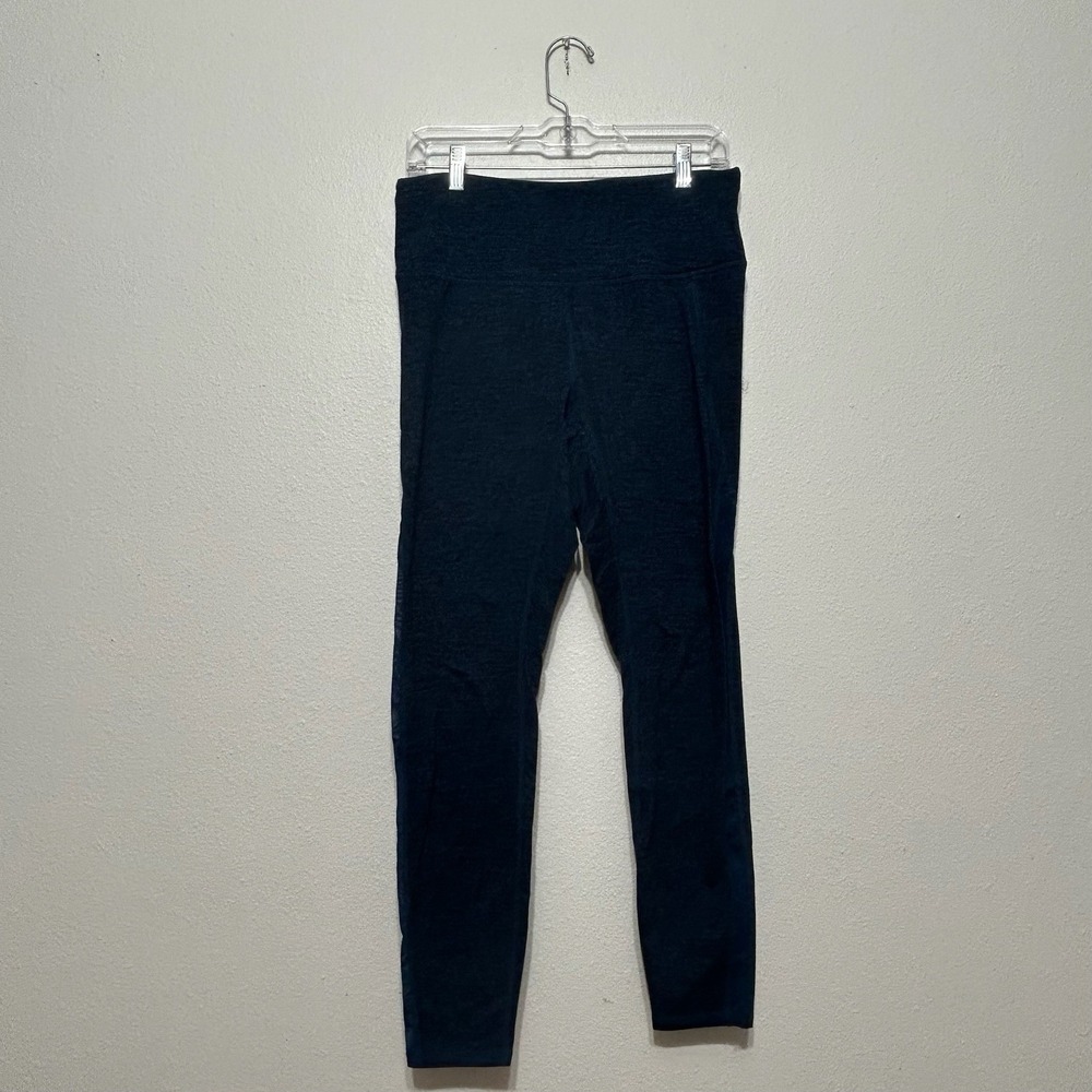 Gaiam Dark Blue Ankle Length Athletic Workout Compression Leggings Womens Size L